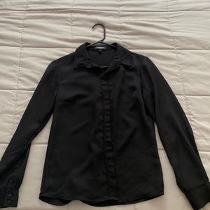 All black button up shirt from express